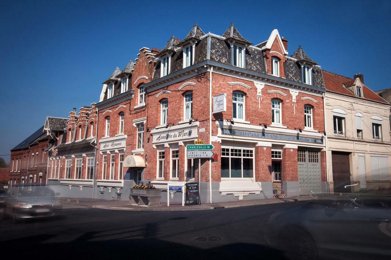 Logis - Hostellerie & Restaurant Du Marche Le Cateau-Cambresis Dış mekan fotoğraf